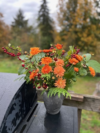 Fall Flower Arrangements with Dragonheart