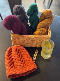 Knit Your First Cabled Hat!