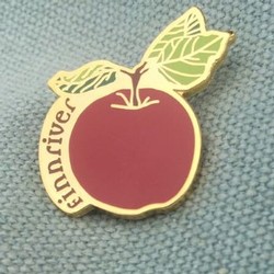 Enamel Apple Pin