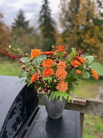 Fall Flower Arrangements with Dragonheart