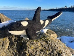 Needle Felt an Orca Whale with Woodland & Wool Creations!